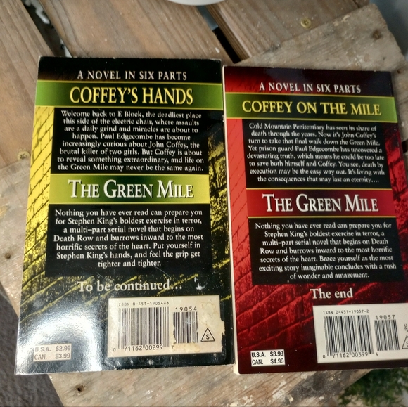 Stephen King The Green Mile Book Series Parts 1 2 3 6 Softcover Drama Thriller - Picture 6 of 6
